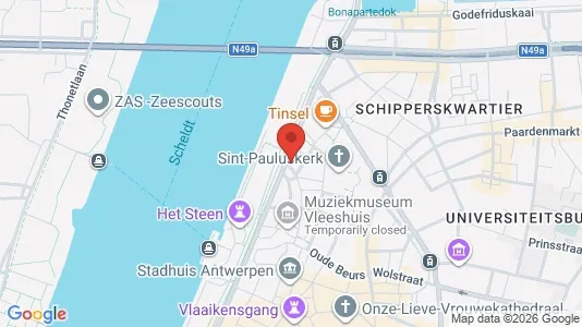 Apartments for rent i Stad Antwerp - kort over placeringen