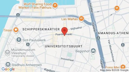 Apartments for rent i Stad Antwerp - kort over placeringen