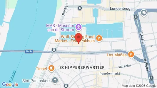 Apartments for rent i Stad Antwerp - kort over placeringen