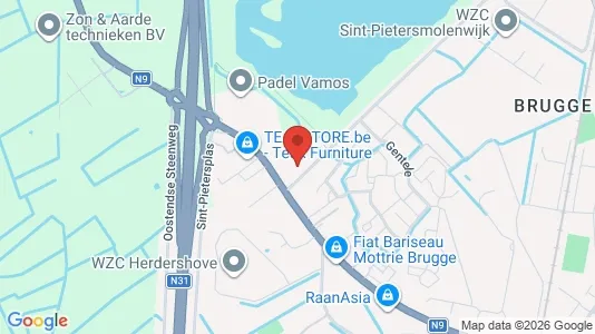 Apartments for rent i Brugge - kort over placeringen