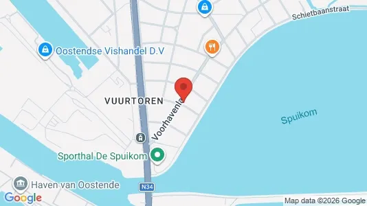 Apartments for rent i Oostende - kort over placeringen