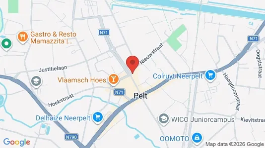 Apartments for rent i Pelt - kort over placeringen
