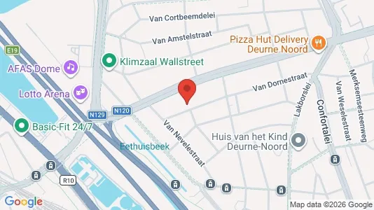 Apartments for rent i Antwerp Deurne - kort over placeringen