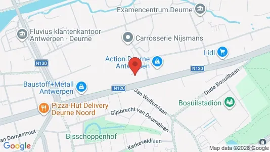 Apartments for rent i Antwerp Deurne - kort over placeringen