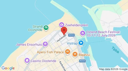 Apartments for rent i Oostende - kort over placeringen
