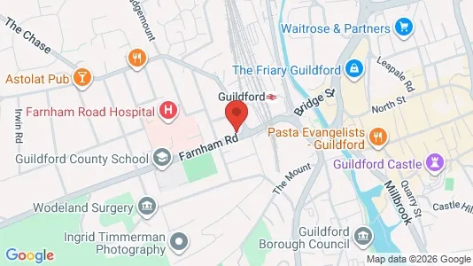 Apartments for rent i Guildford - Surrey - kort over placeringen