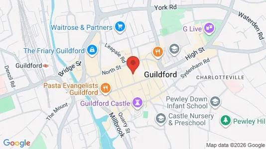 Apartments for rent i Guildford - Surrey - kort over placeringen