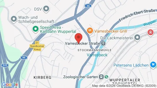 Apartments for rent i Wuppertal - kort over placeringen