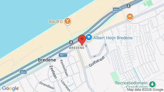Apartments for rent i Bredene - kort over placeringen