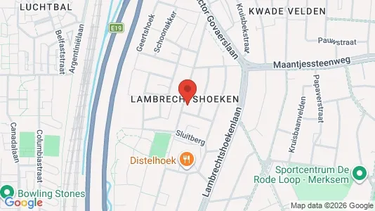 Apartments for rent i Antwerp Merksem - kort over placeringen
