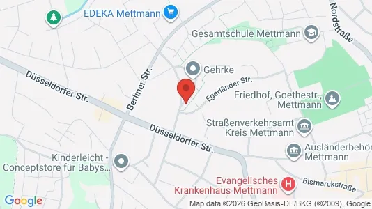 Apartments for rent i Mettmann - kort over placeringen