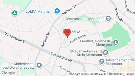 Apartments for rent i Mettmann - kort over placeringen
