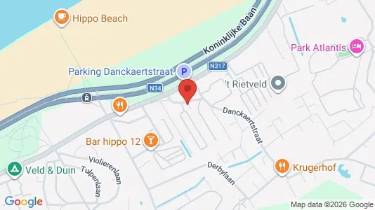 Apartments for rent i Bredene - kort over placeringen