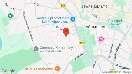 Apartments for rent i Bolesławiecki - kort over placeringen