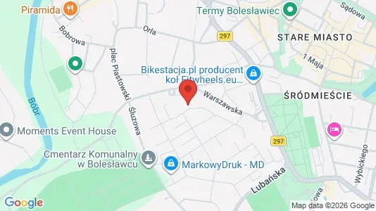 Apartments for rent i Bolesławiecki - kort over placeringen