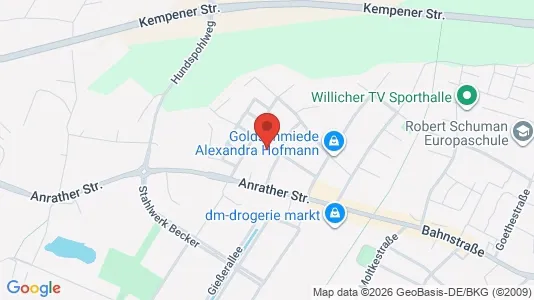 Apartments for rent i Viersen - kort over placeringen