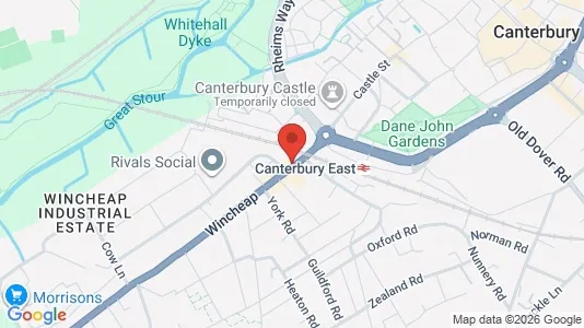 Apartments for rent i Canterbury - Kent - kort over placeringen