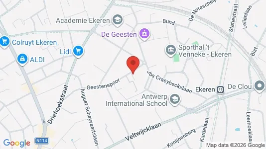 Apartments for rent i Antwerp Ekeren - kort over placeringen