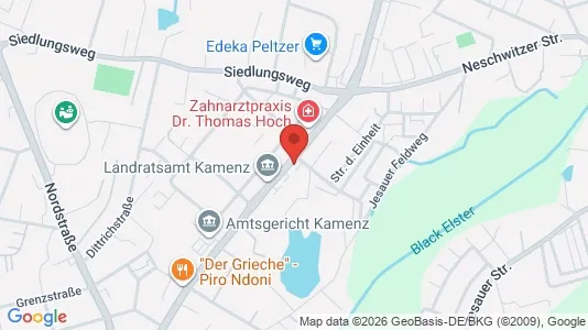 Apartments for rent i Bautzen - kort over placeringen