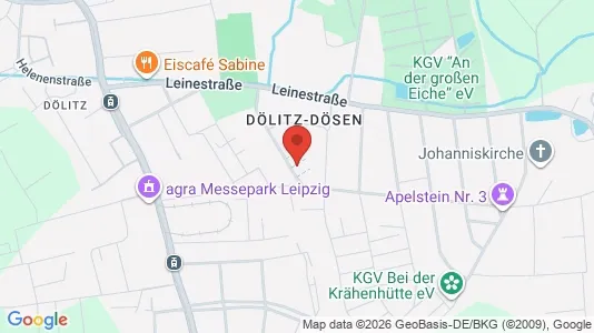 Apartments for rent i Leipzig - kort over placeringen