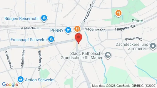 Apartments for rent i Ennepe-Ruhr-Kreis - kort over placeringen