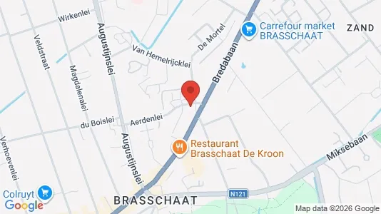 Apartments for rent i Brasschaat - kort over placeringen