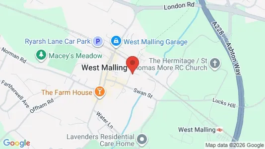 Apartments for rent i West Malling - Kent - kort over placeringen