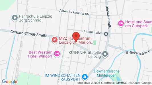 Apartments for rent i Leipzig - kort over placeringen