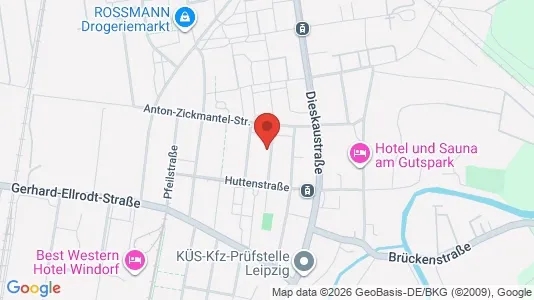 Apartments for rent i Leipzig - kort over placeringen