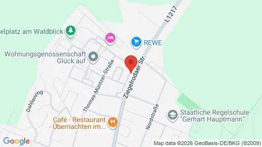 Apartments for rent i Kyffhäuserkreis - kort over placeringen