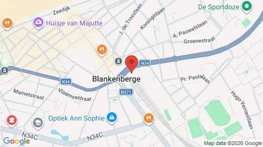 Apartments for rent i Blankenberge - kort over placeringen