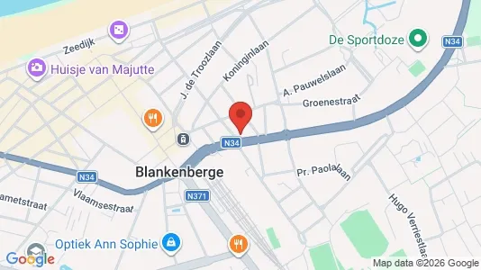Apartments for rent i Blankenberge - kort over placeringen