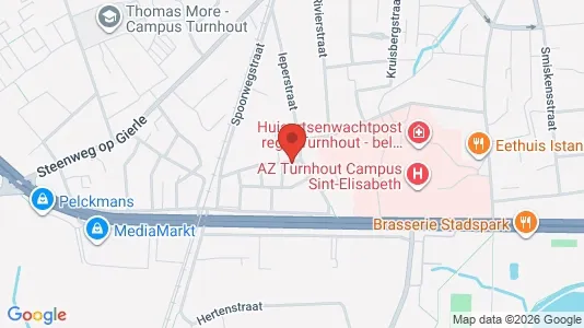 Apartments for rent i Turnhout - kort over placeringen