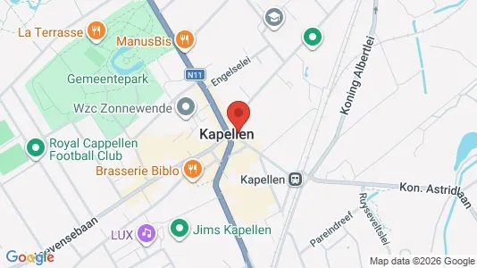 Apartments for rent i Kapellen - kort over placeringen