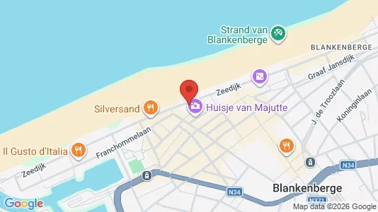 Apartments for rent i Blankenberge - kort over placeringen