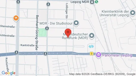 Apartments for rent i Leipzig - kort over placeringen