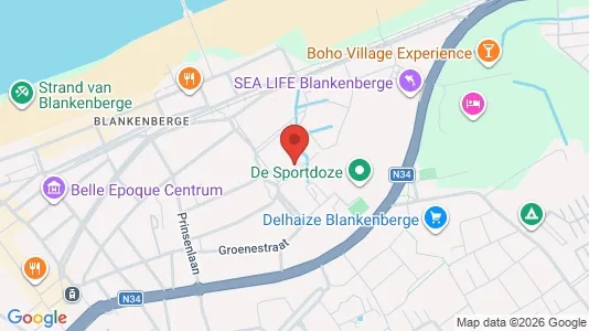 Apartments for rent i Blankenberge - kort over placeringen