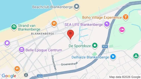 Apartments for rent i Blankenberge - kort over placeringen