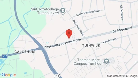 Apartments for rent i Turnhout - kort over placeringen