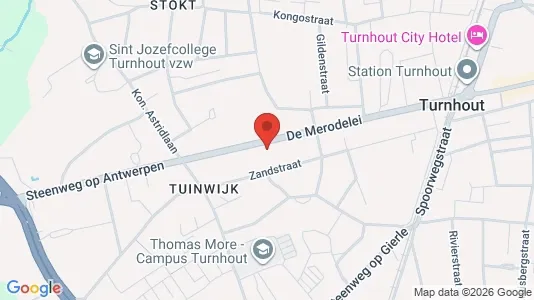 Apartments for rent i Turnhout - kort over placeringen
