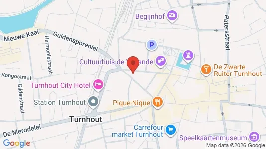Apartments for rent i Turnhout - kort over placeringen