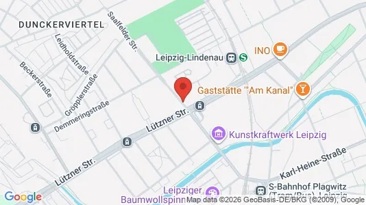Apartments for rent i Leipzig - kort over placeringen