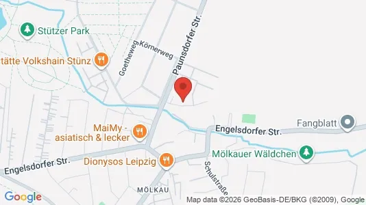 Apartments for rent i Leipzig - kort over placeringen