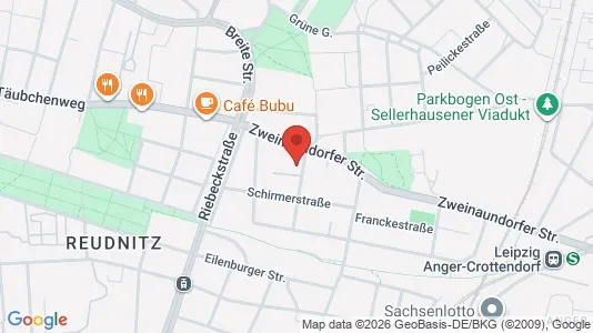 Apartments for rent i Leipzig - kort over placeringen