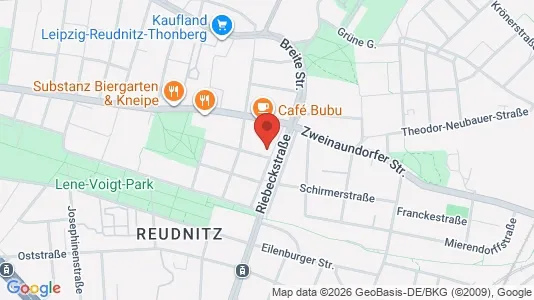 Apartments for rent i Leipzig - kort over placeringen