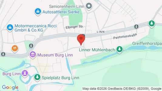 Apartments for rent i Krefeld - kort over placeringen