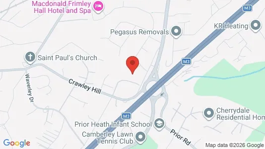 Apartments for rent i Camberley - Surrey - kort over placeringen