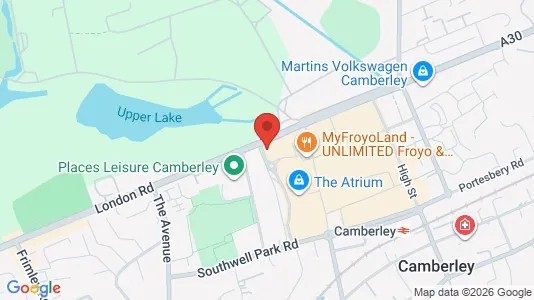 Apartments for rent i Camberley - Surrey - kort over placeringen