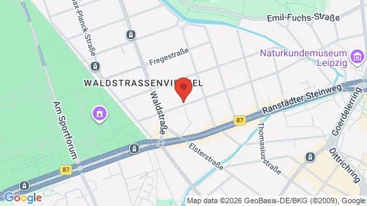 Apartments for rent i Leipzig - kort over placeringen