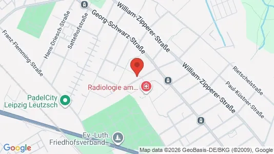 Apartments for rent i Leipzig - kort over placeringen